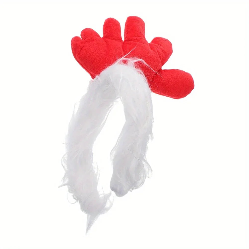 Rooster Chicken Costume Accessories - Comb Headband, Tail, Beak Mask & Chicken Feet Shoes Set