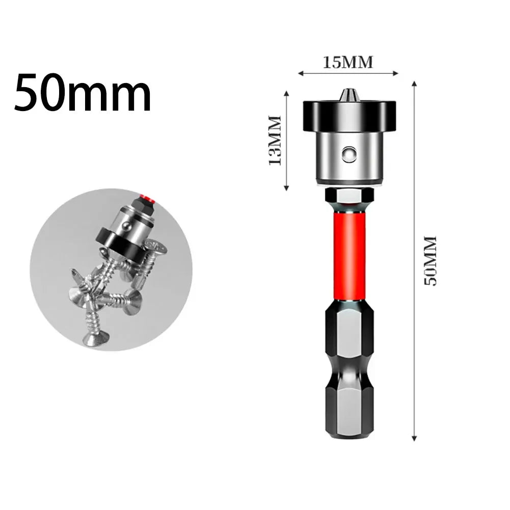 SenNan 50mm Positioning Screwdriver Bits — Drywall & Gypsum Board Screw Locating Batch Head Drilling Tool