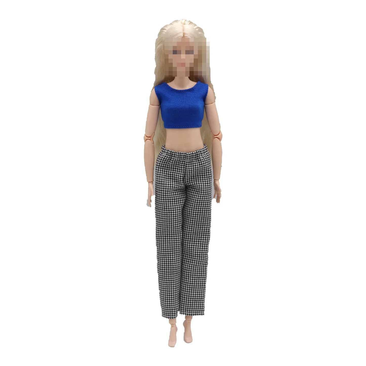 Barbie Doll Claus Outfit Set - 30cm 1/6 Scale T-Shirt & Elastic Pants Daily Wear Accessories