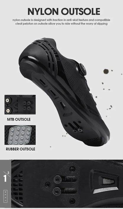 LiXingMing Road Cycling Shoes — Men & Women Racing Sneakers with SPD Cleats