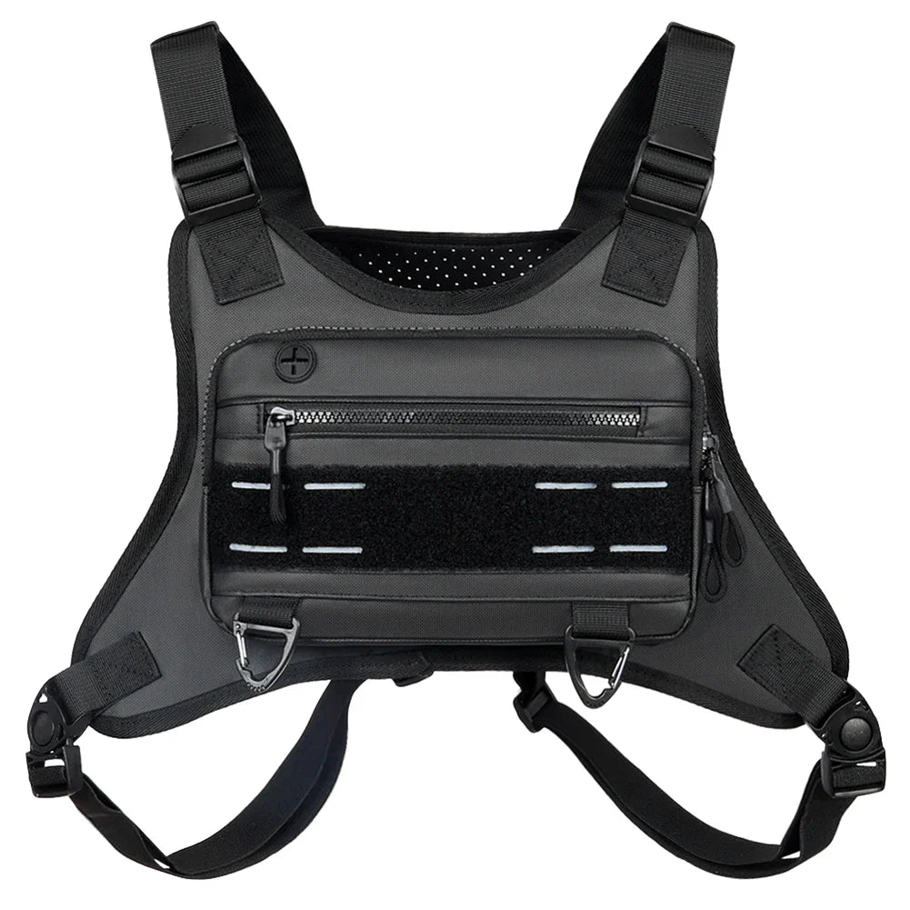 Sports Chest Bag – Lightweight Waterproof Running Vest with Pocket, Phone Holder & Large Capacity Tactical Front Pack