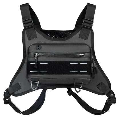 Sports Chest Bag – Lightweight Waterproof Running Vest with Pocket, Phone Holder & Large Capacity Tactical Front Pack