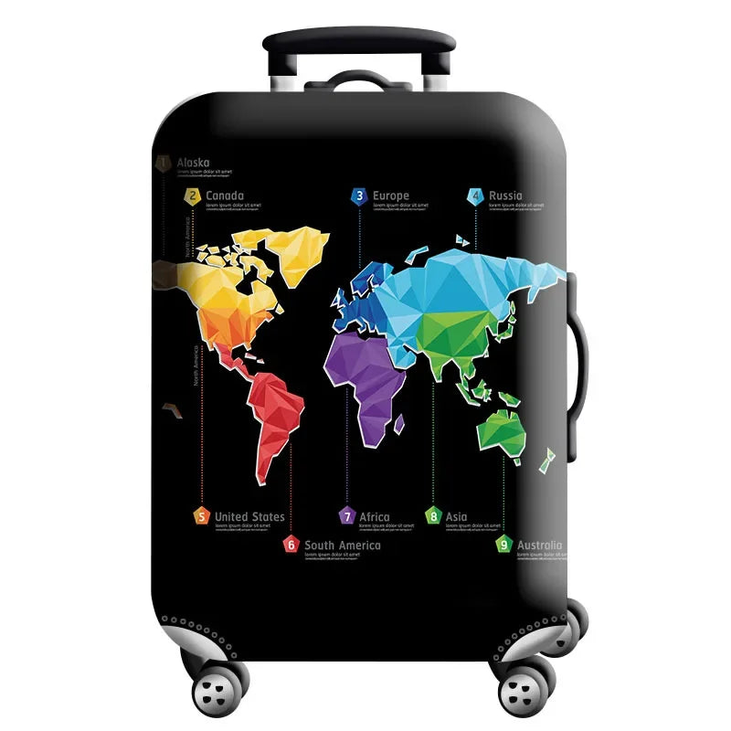 Stretch Fabric Luggage Cover — Dustproof Suitcase Protector for 18-32 Inch Travel Bags