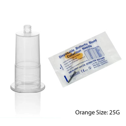 50pcs Disposable Butterfly Blood Collection Needles — Double-Wing Type for Pets, Cats & Dogs, Veterinary Blood Sampling