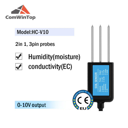 7-in-1 Soil Moisture, Temperature, Humidity, EC, pH & NPK Sensor with RS485, 4-20mA or 0-5V Output