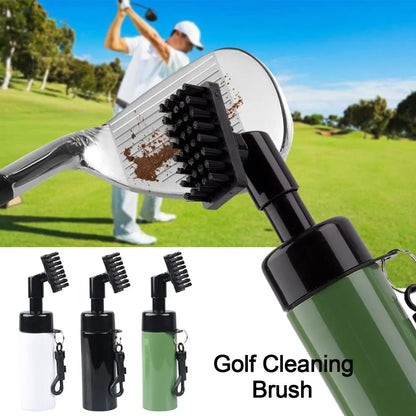 Golf Club Groove Cleaner Brush – Automatic Leakproof Spray Bottle with Professional Portable Cleaning Kit