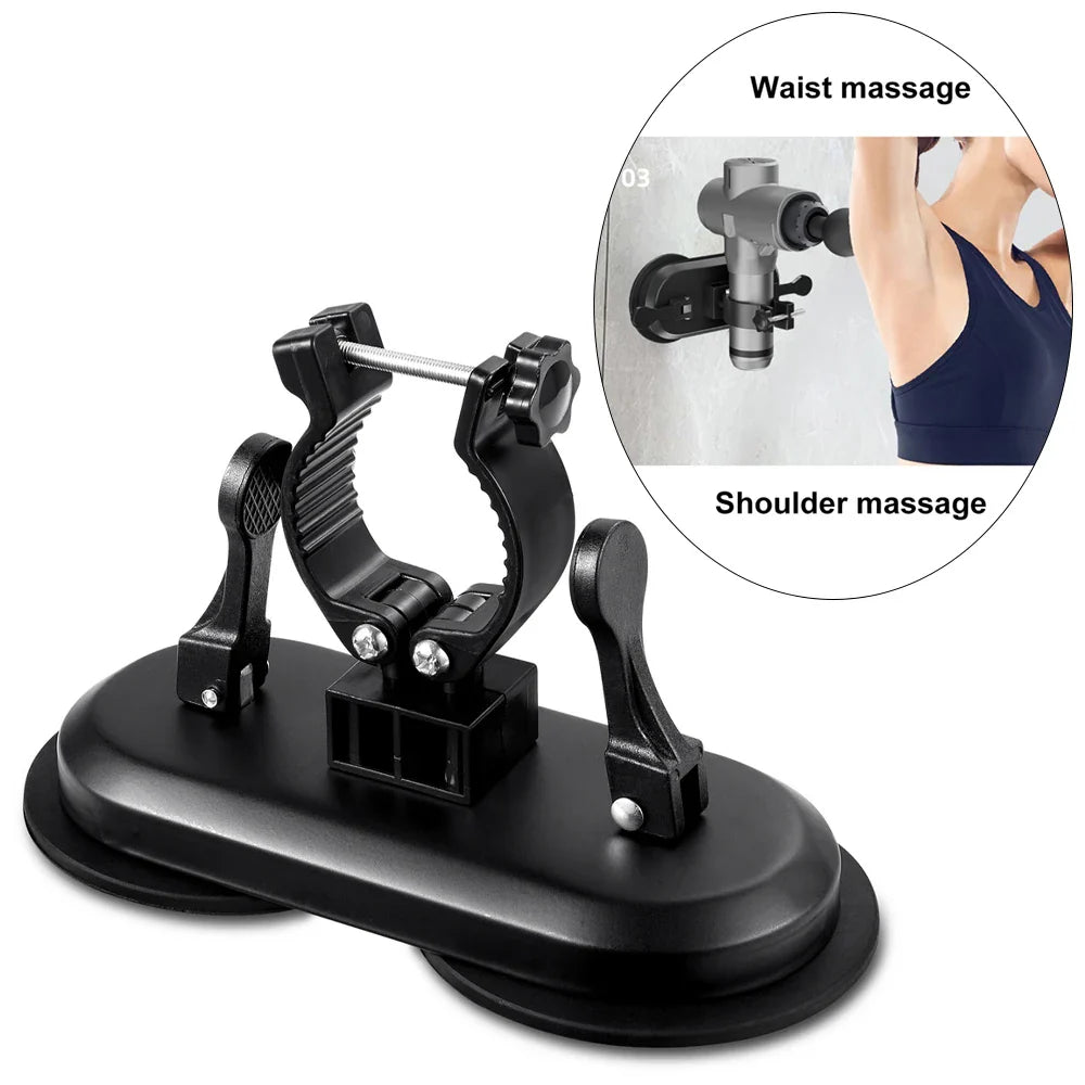 Massage Gun Holder – Suction Cup Fascia Gun Bracket, Hands-Free Massager Partner, No Installation Needed