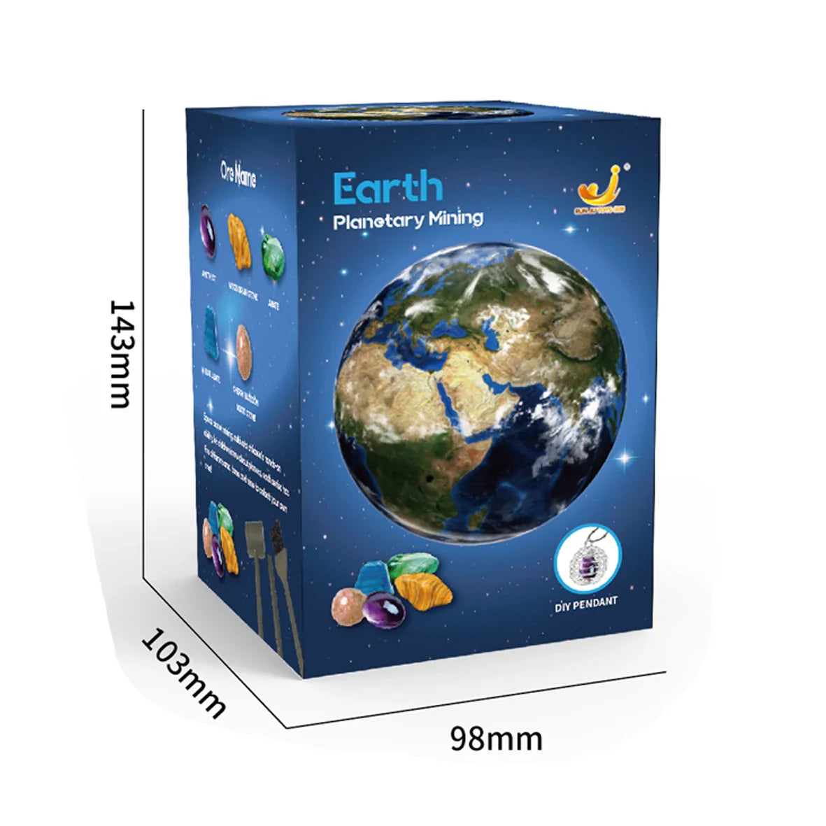 Solar System Archaeology Digging Toy Set – Kids Planet Gem Mining Science Educational Exploration Kit