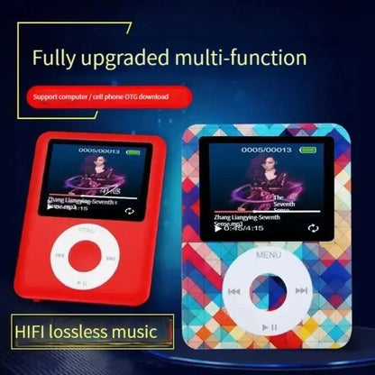 Kawaii Hello Kitty Mini MP3 Player – Cartoon Anime Portable Music Walkman for Students, Sports & External Sound Playback