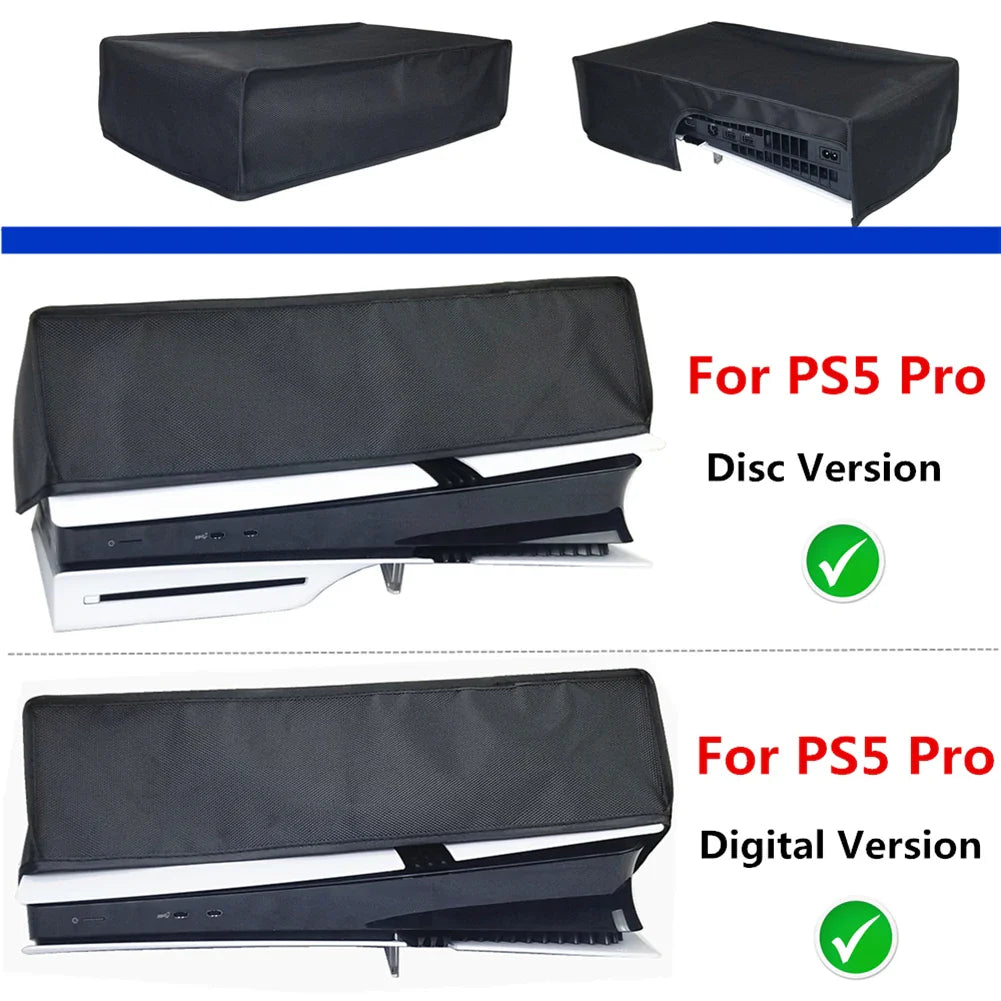 Horizontal Dust Cover for PS5 Pro – Anti-Scratch Protective Sleeve Case for Digital & Disc Edition Console