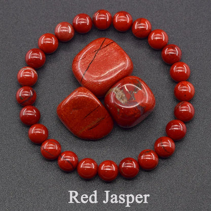 Natural 5A Lapis Lazuli Stone Bracelet - Elastic Healing Bead Jewelry Gift for Men & Women