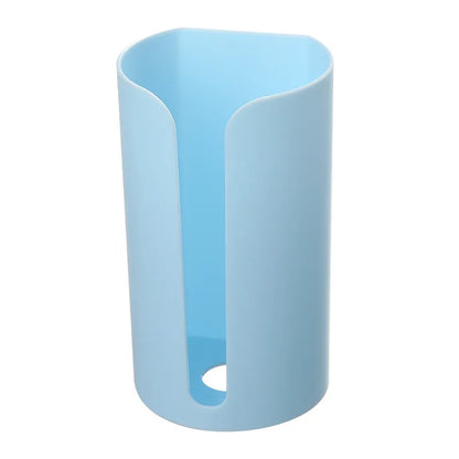 Nail-Free Wall-Mounted Plastic Garbage Bag Holder – Trash & Cotton Pad Storage Box for Home, Kitchen, and Bathroom