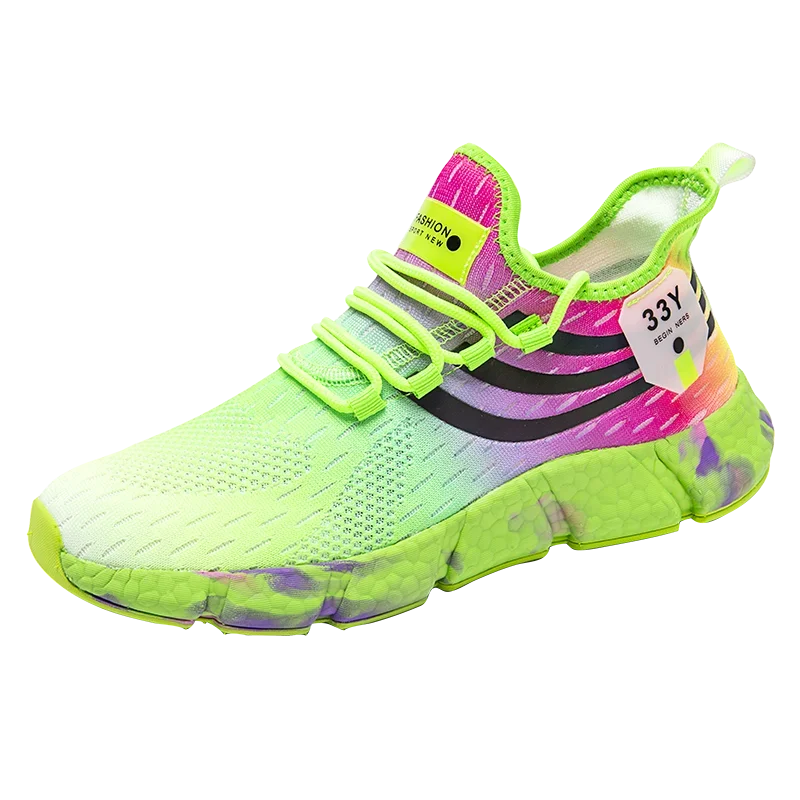 2024 Breathable Running Shoes – Colorful Non-Slip Sneakers for Women & Men, Casual Fashion Walking Shoes, Flexible Sports Footwear