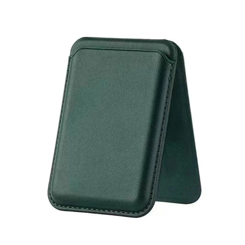 Strong Magnetic Leather Wallet with Hidden Stand – MagSafe Case & Card Holder for iPhone 13, 14, 15 Pro Max