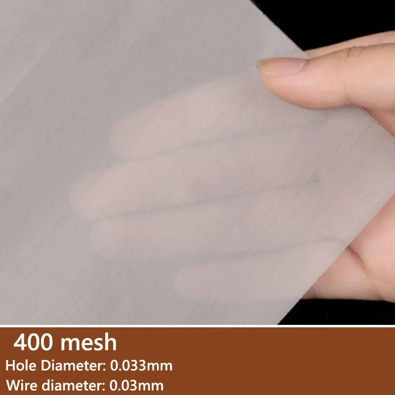 304 Stainless Steel Mesh Filter Sheets 4–400 Mesh Woven Wire Screen 1–5pcs High Quality Filtration Mesh
