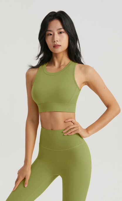 INLUMINE Anti-Light Sports Bra – Backless Yoga & Gym Fitness Top for Women