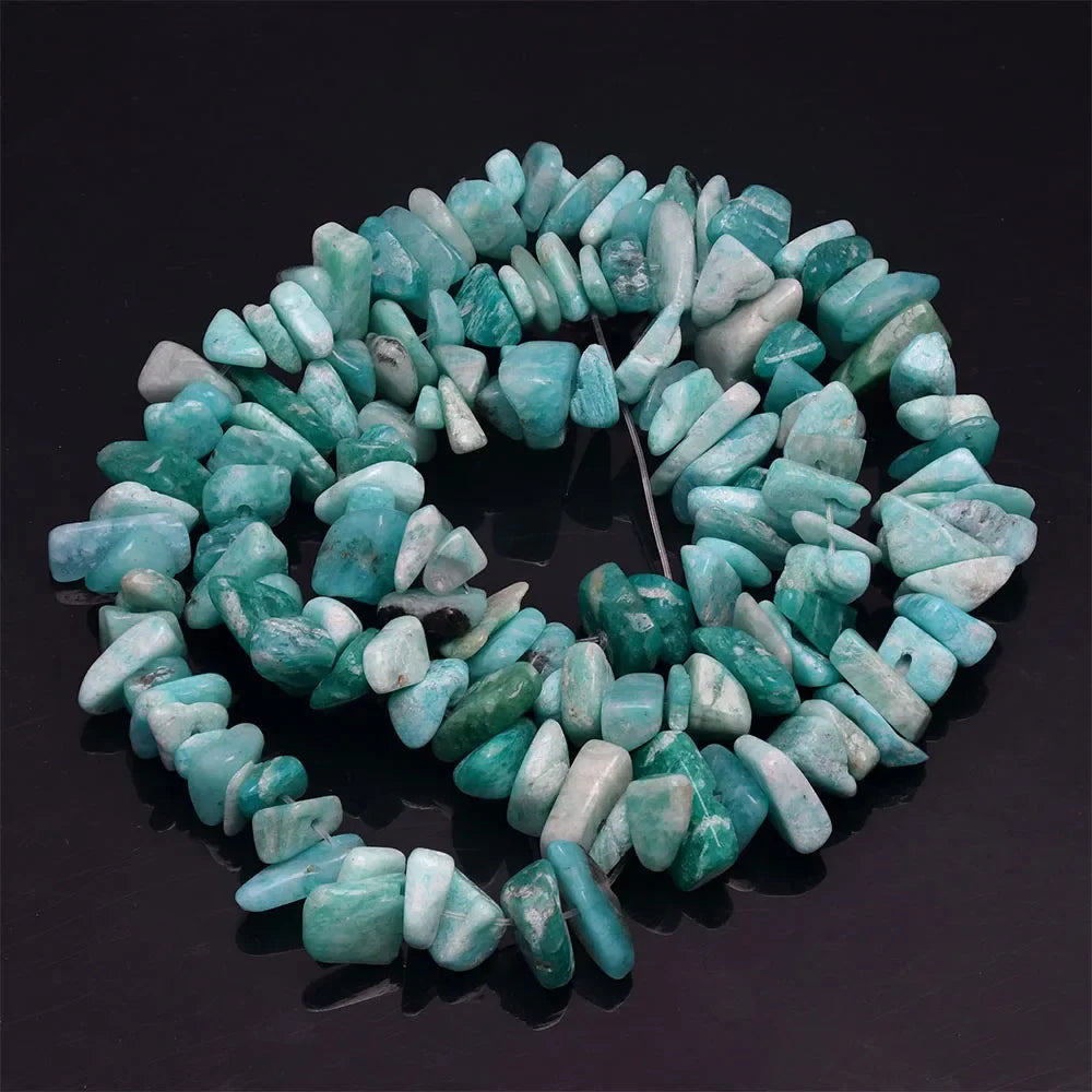 16 Inch Natural Stone Chip Beads - 5-8mm Irregular Crystal Agate Gravel Beads for DIY Bracelets & Jewelry Making