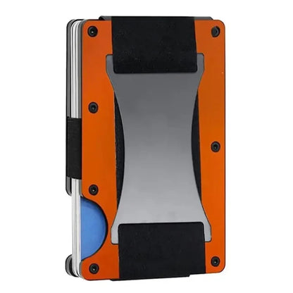 RFID Blocking Metal Wallet – Slim Aluminum Credit Card Holder & Money Clip for Business and ID, 2024 All Colors