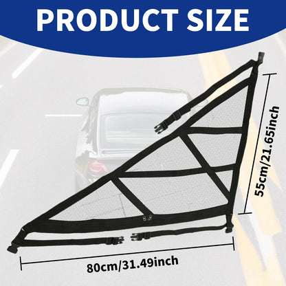 Triangular Car Roof Storage Net | Double-Layer Mesh Anti-Fall SUV Organizer for 2024