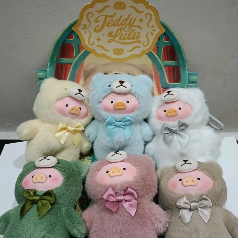 Blind Box Lulu Pig Vinyl Plush – Retro Teddy Series Cute Bag & Desktop Decoration Gift
