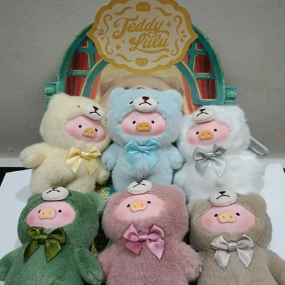 Blind Box Lulu Pig Vinyl Plush – Retro Teddy Series Cute Bag & Desktop Decoration Gift