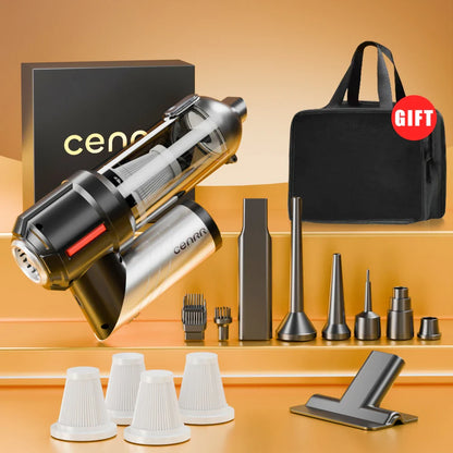 CENRR Powerful Mini Car Vacuum Cleaner 998000PA – Cordless Portable Handheld Cleaner & Home Appliance Blower
