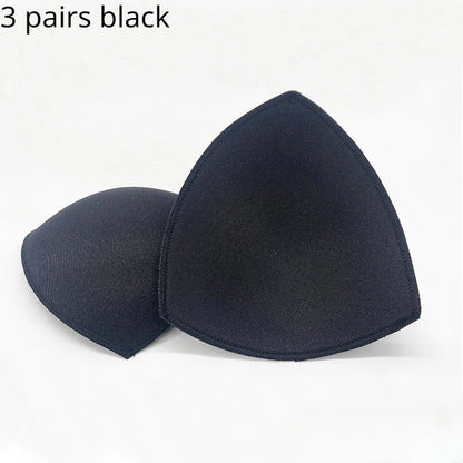 3 Pairs Removable Push-Up Bra Pads – Foam Inserts for Sports Bras, Bikinis & Underwear
