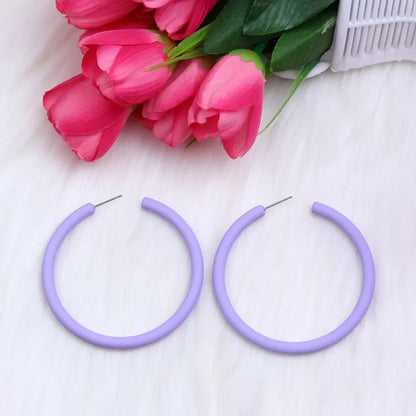 Women’s Funny Acrylic Circular Earrings – Round Ear Jewelry, Popular Fashion Accessory Gift