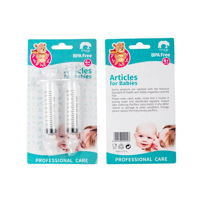 2 Pcs Baby Nasal Cleaner - Rhinitis Nasal Washer Needle Tube Aspirator Syringe for Children, Nose Washing Tool