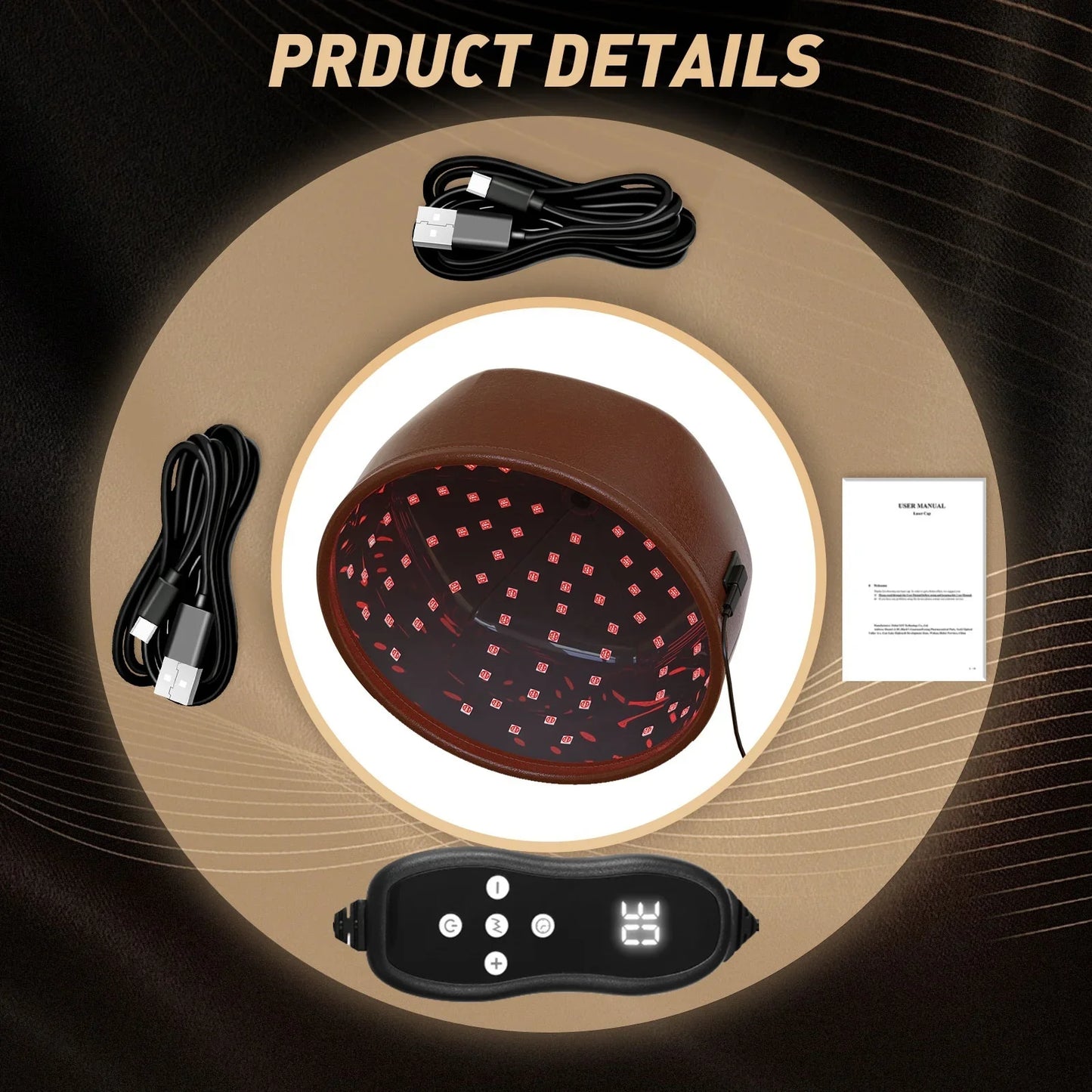Laser Hair Growth Cap – 96 LED Red Light Therapy 660nm & 850nm for Hair Loss & Scalp Care