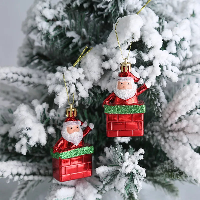 Christmas Tree Hanging Ornament – Red & White Candy Cane Pendant for Xmas, Home Decor & New Year 2024