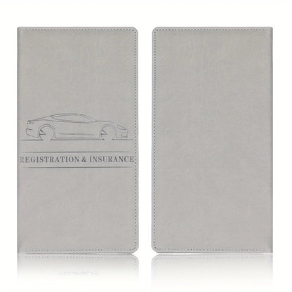 Men's Card Holder, Car Registration Vehicle License Insurance Card Holder Wallet
