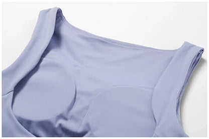 NCLAGEN Women’s High-Support Sports Bra – Breathable Open-Back Yoga & Fitness Tank Top with Removable Pads