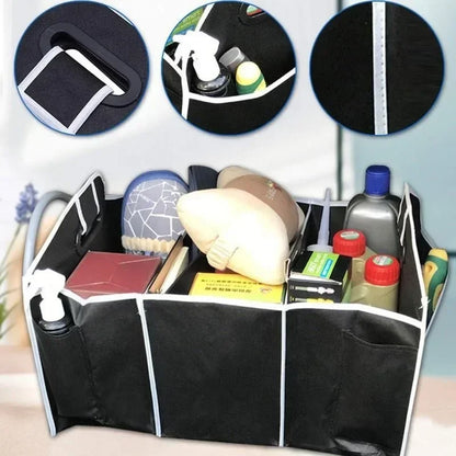 Foldable Car Trunk Organizer – Multi-Purpose Storage Box for Toys, Food & Car Accessories
