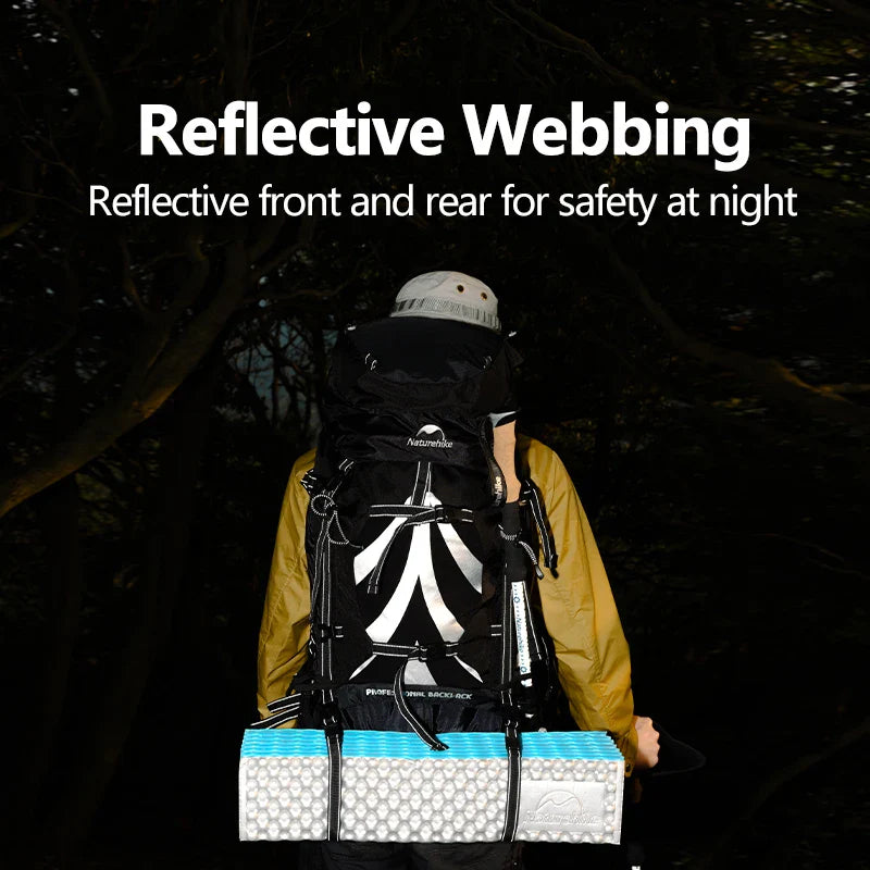 Naturehike 70L Camping Backpack — Large Capacity Ergonomic Hiking & Trekking Bag for Men with Rain Cover
