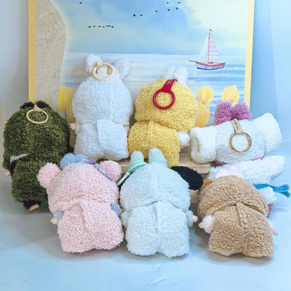 15cm/17cm LABUBU Doll Outfits – Sitting Party Plush Animal Sets for Generations 1-3, Cute Gifts for LABUBU Fans