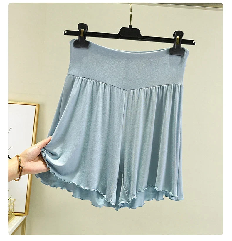 Women's Modal Sleep Shorts - Loose Wide-Leg Casual Summer Homewear