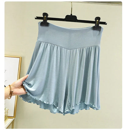 Women's Modal Sleep Shorts - Loose Wide-Leg Casual Summer Homewear