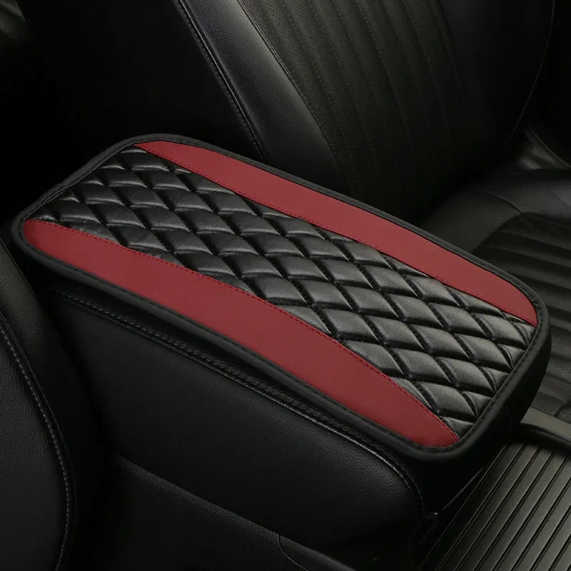 Universal Car Interior Armrest Seat Box Cover – Waterproof PU Leather Center Console Protector for SUV, Durable & Comfortable