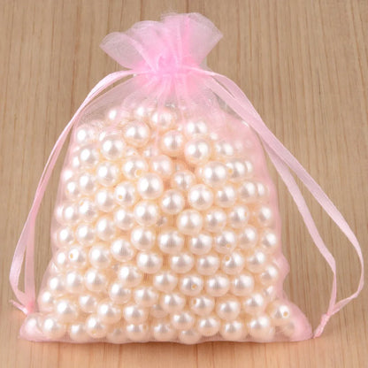 100pcs Organza Gift Bags – 7×9, 9×12, 10×15, 13×18cm Wedding & Jewelry Pouches
