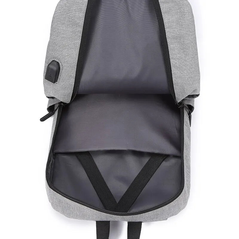 15.6 Inch Men's Business Computer Backpack - USB Charging Lightweight Schoolbag for Travel Commuting, 1 Pack