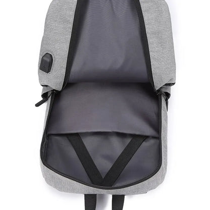 15.6 Inch Men's Business Computer Backpack - USB Charging Lightweight Schoolbag for Travel Commuting, 1 Pack