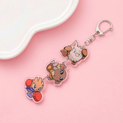 Anime Acrylic Keychain – Cute Cartoon Car Bag Pendant, Creative Gift for Friends & Fans, Fun Keyring Charm