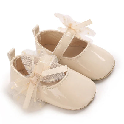 Infant Princess Pre-Walker Shoes - Bowknot Soft Sole Sandals for Baby Girls 0–1 Year