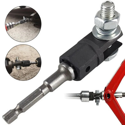 Scissor Jack Adapter — 1/2 Inch Chrome Vanadium Steel Wrench Tool for Automotive Jack & Impact Drill Sockets