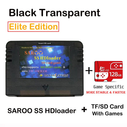 2025 V0.7 SAROO SS HDLoader Game Cartridge — SD/TF Card Support for Sega Saturn, Play Without CD