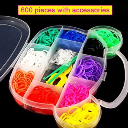Pantone Color Rainbow Rubber Bands for Loom Bracelets – Western European Style DIY Arts & Crafts Kit