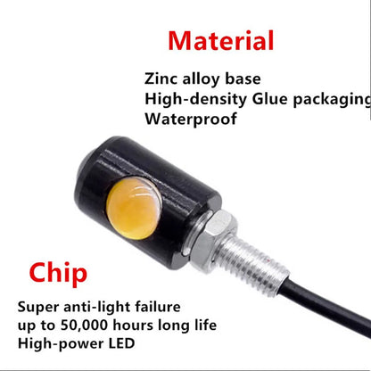 2PCS Motorcycle LED Eagle Eye Lights – Super Bright Turn Signal & Rear Tail Brake Lamps