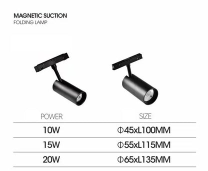 LED Magnetic Track Light Grille, Modern Embedded Flexible Linear Flood Lamp, DC48V Ceiling Spotlight for Indoor Living