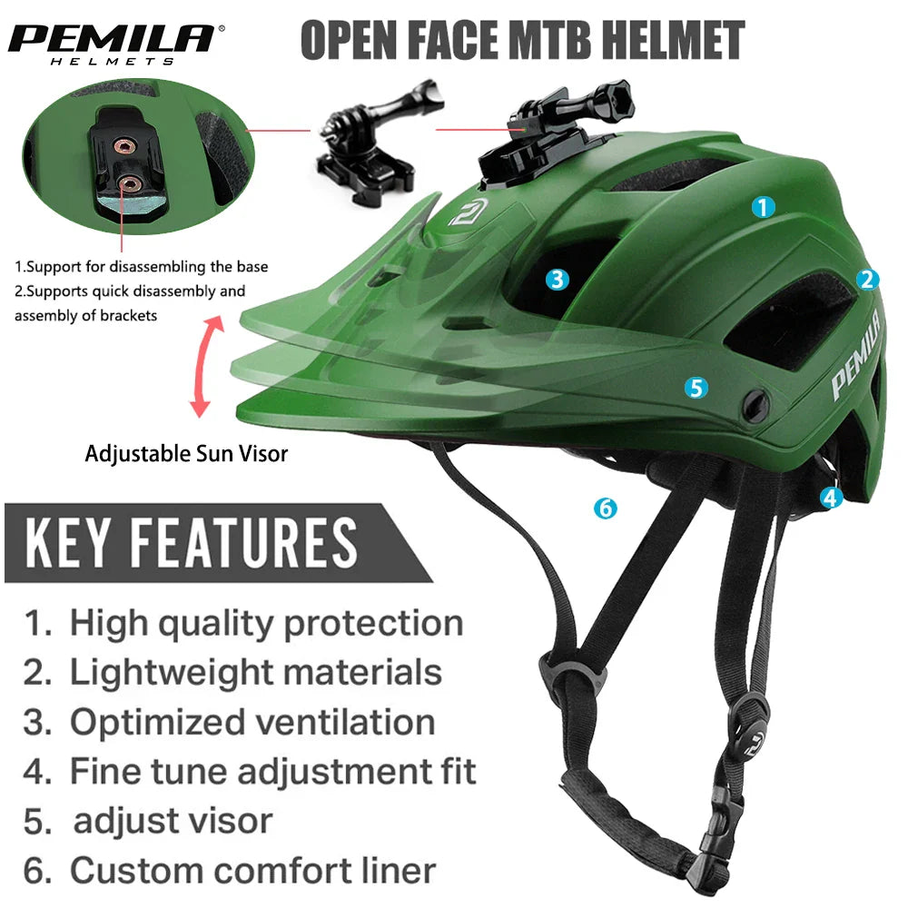 Ultralight Cycling Helmet – Road & MTB Safety Cap for Men & Women, Integrally-Molded Racing Bike Equipment